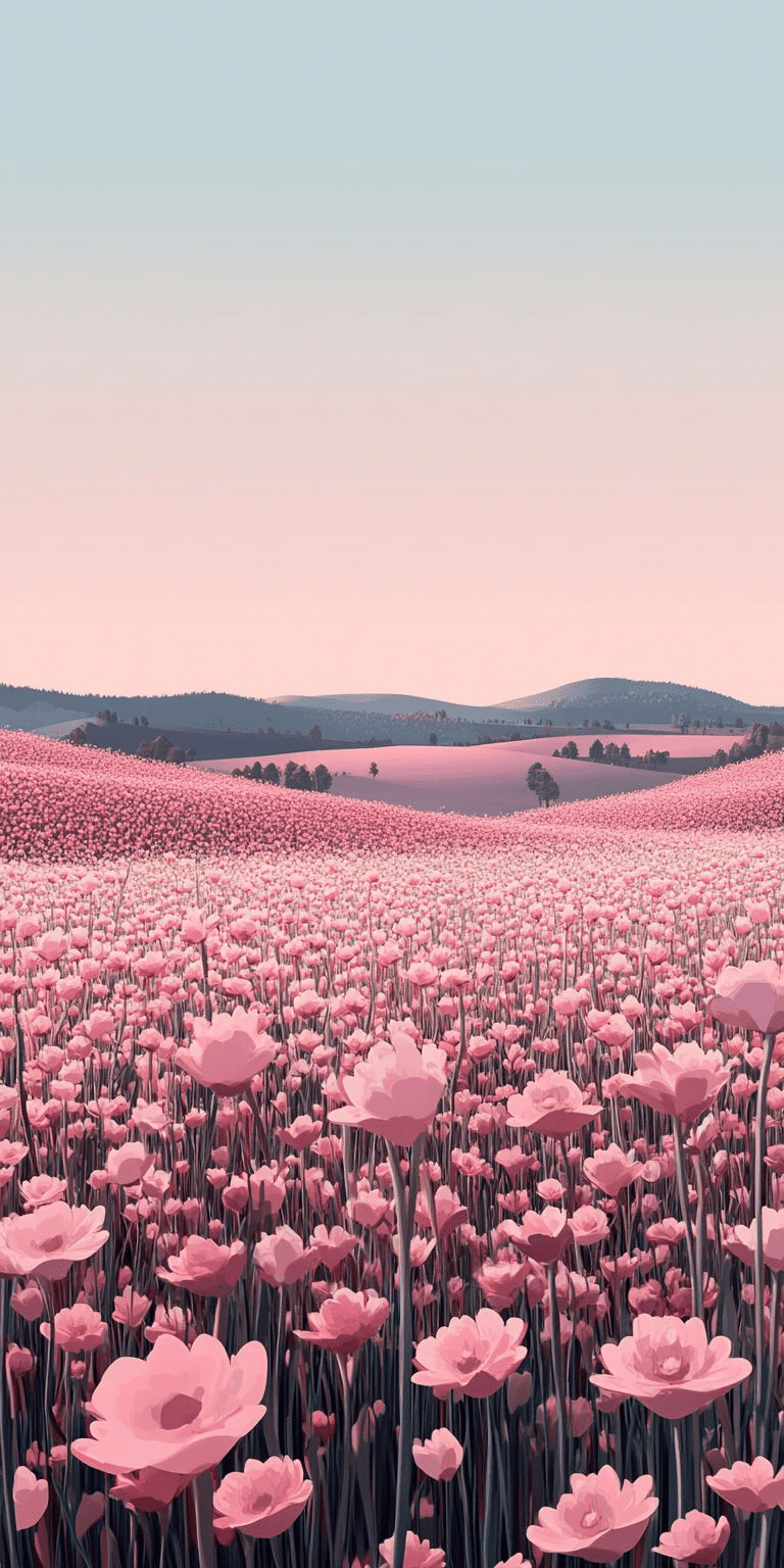 Flower Fields — Tickmeek premium background theme
